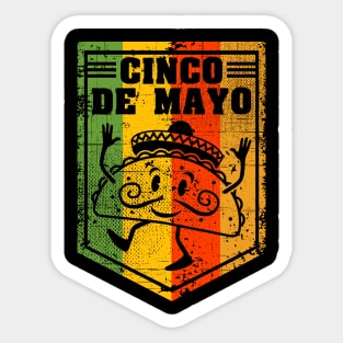 Cinco de Mayo Dancing Taco Sticker